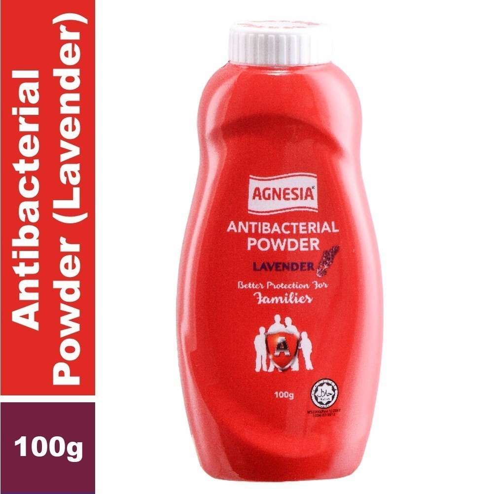 Agnesia Antiseptic Dusting Powder - Lavender (100g) | Shopee Singapore