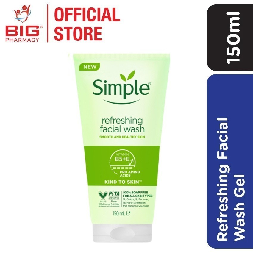 Simple Refreshing Facial Wash Gel (150ml) | Shopee Singapore