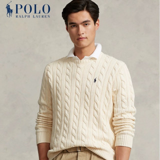 Ralph Lauren Men Crew Neck Sweater Knitted Pattern Layered Trendy All match Men Long Sleeve Knitted Sweater Shopee Singapore