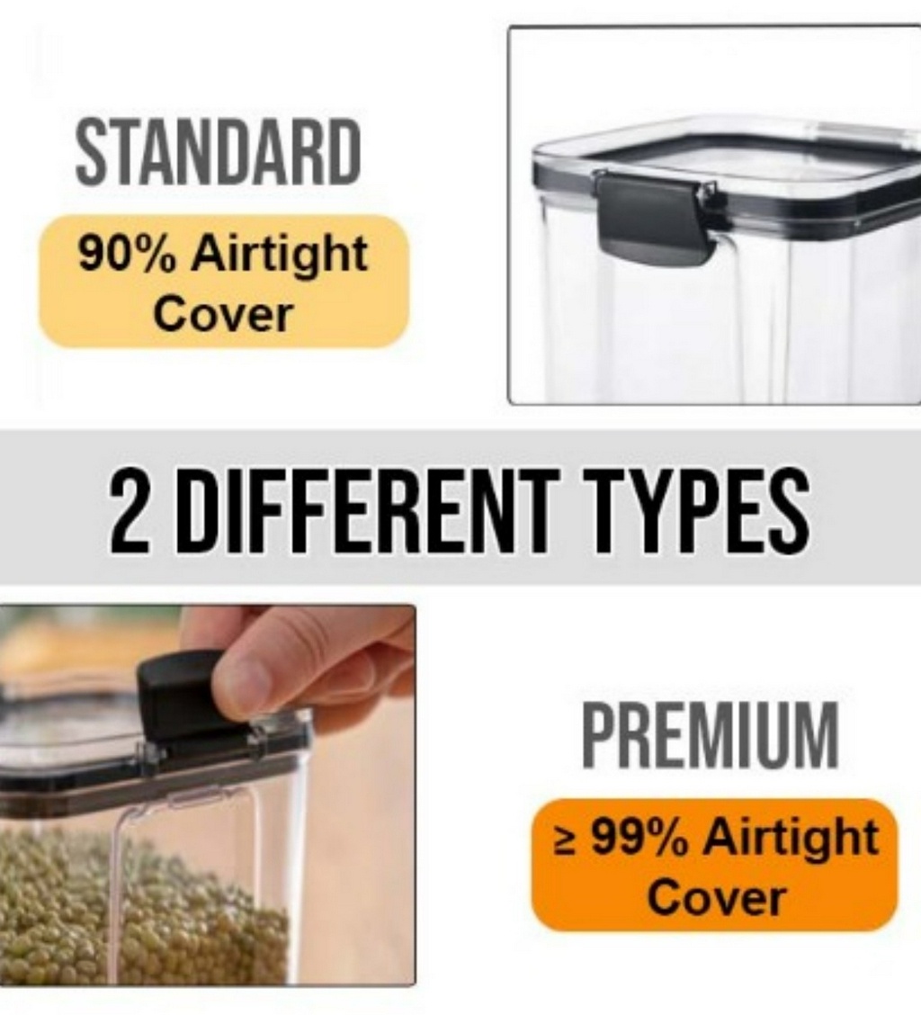 [Shopee Choice] Airtight Container Kitchen Plastic Container Square ...