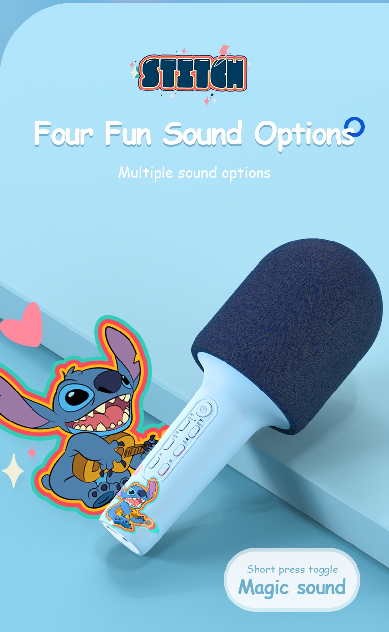 Disney QS M1 Bluetooth Microphone Singing Recording