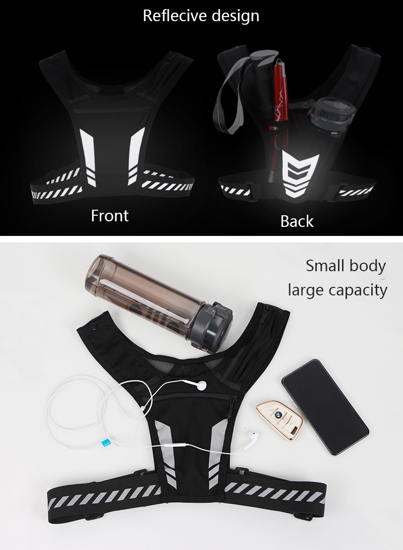 Universal Reflective Night Running Cycling Backpack Ultralight Sport ...