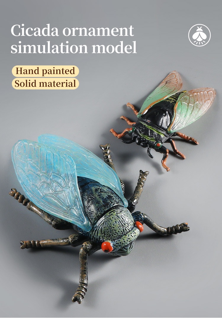 Solid Simulation Insect Animal Model Cicada Action Figures Boys Girls ...