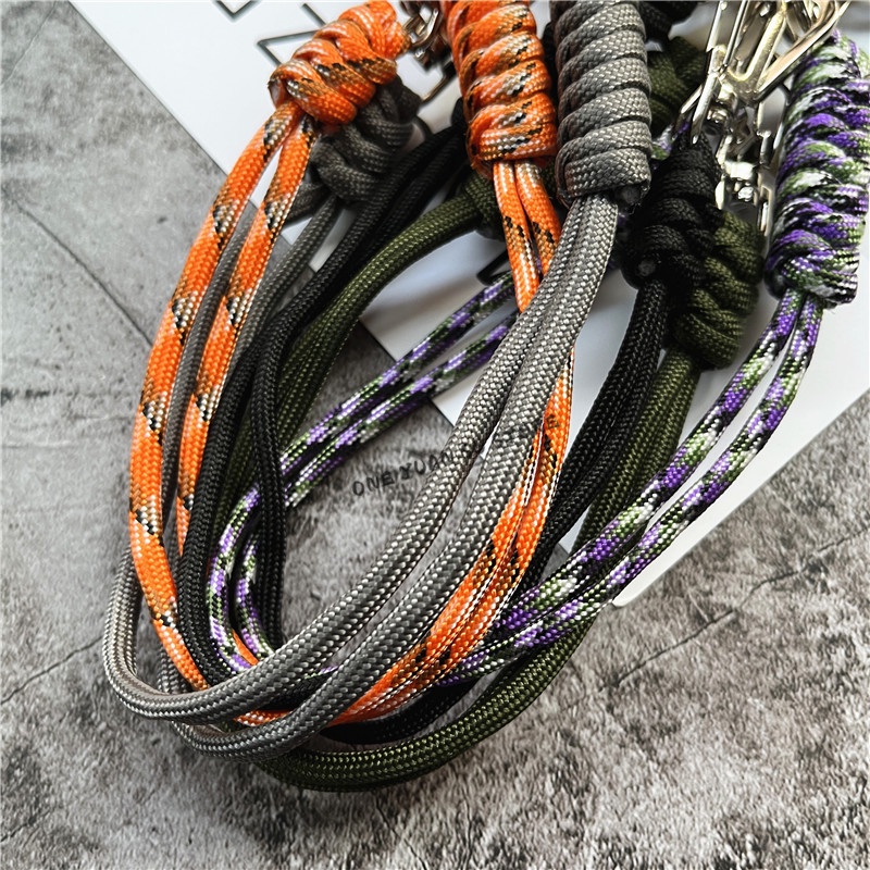 Hand Strap Braided Key Lanyards Heavy Metal Wrist Strap Keychain ...