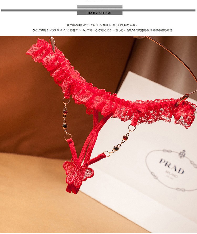 Sexy Open Crotch Panties Lace Briefs Girl Embroidered Butterfly ...