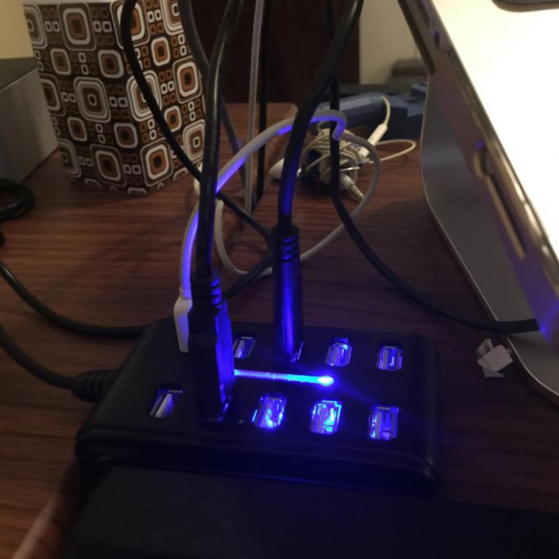 High Speed 480 Mbps USB 2.0 Hub 10 Ports Multi Personal Computer USB ...