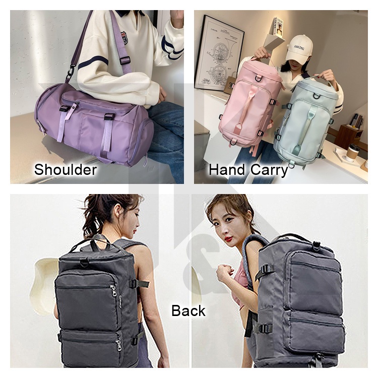 [LOCAL] 3-Way Carry Travel Backpack Waterproof Duffel Bag with Shoe ...