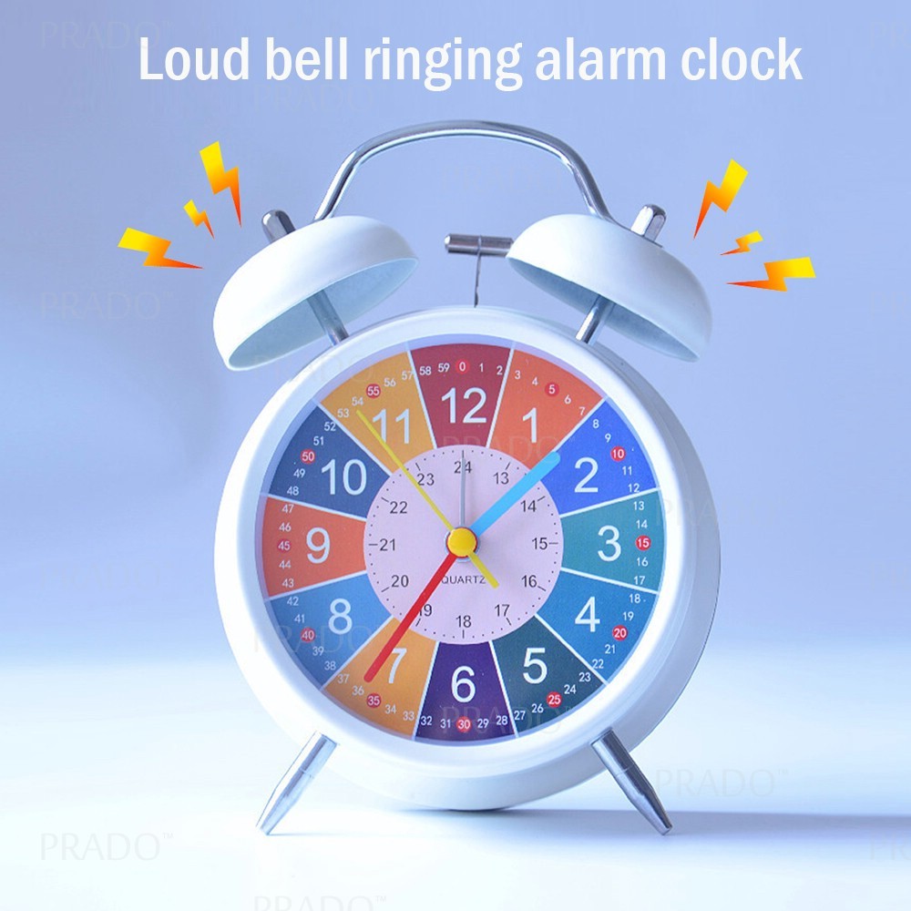 PRADO Vintage Steel Alarm Clock Heavy Sleepers Loud Alarm Clock ...