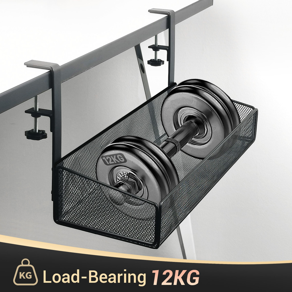 Under Desk Organizer Office Table Storage Shelf Desk Cabinet Storage ...