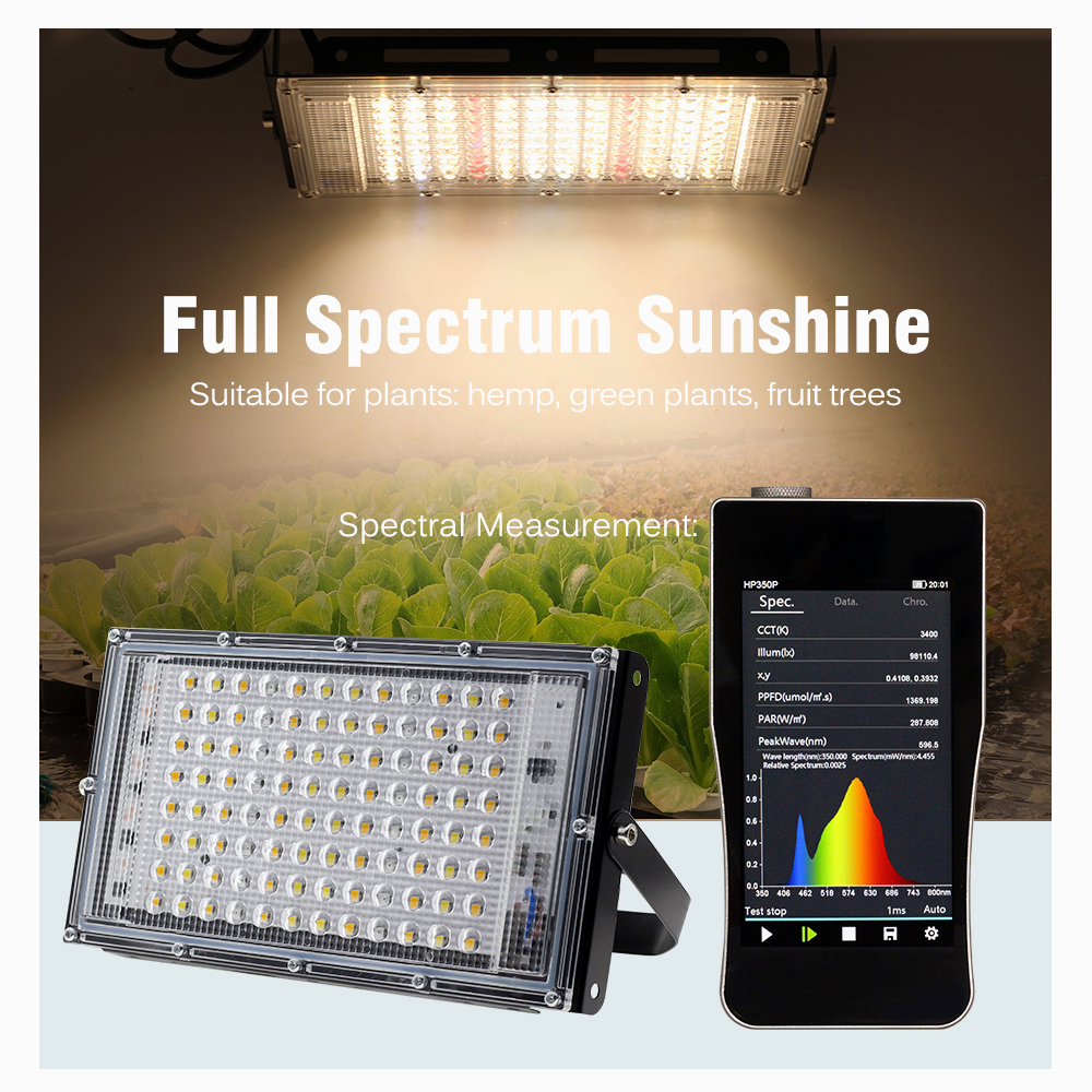 AC240V 50W 100W 150W Full Spectrum LED Grow Light With Stand Sunlike ...