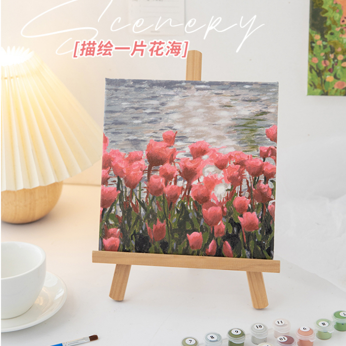Digital Oil Painting Canvas Frame DIY Hand-filled Paint by Numbers ...