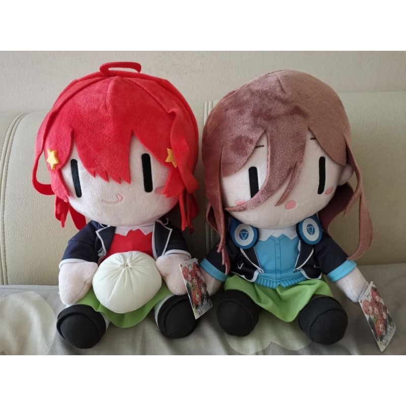 Quintessential Quintuplets - Miku Nakano & Itsuki Nakano plush toy ...