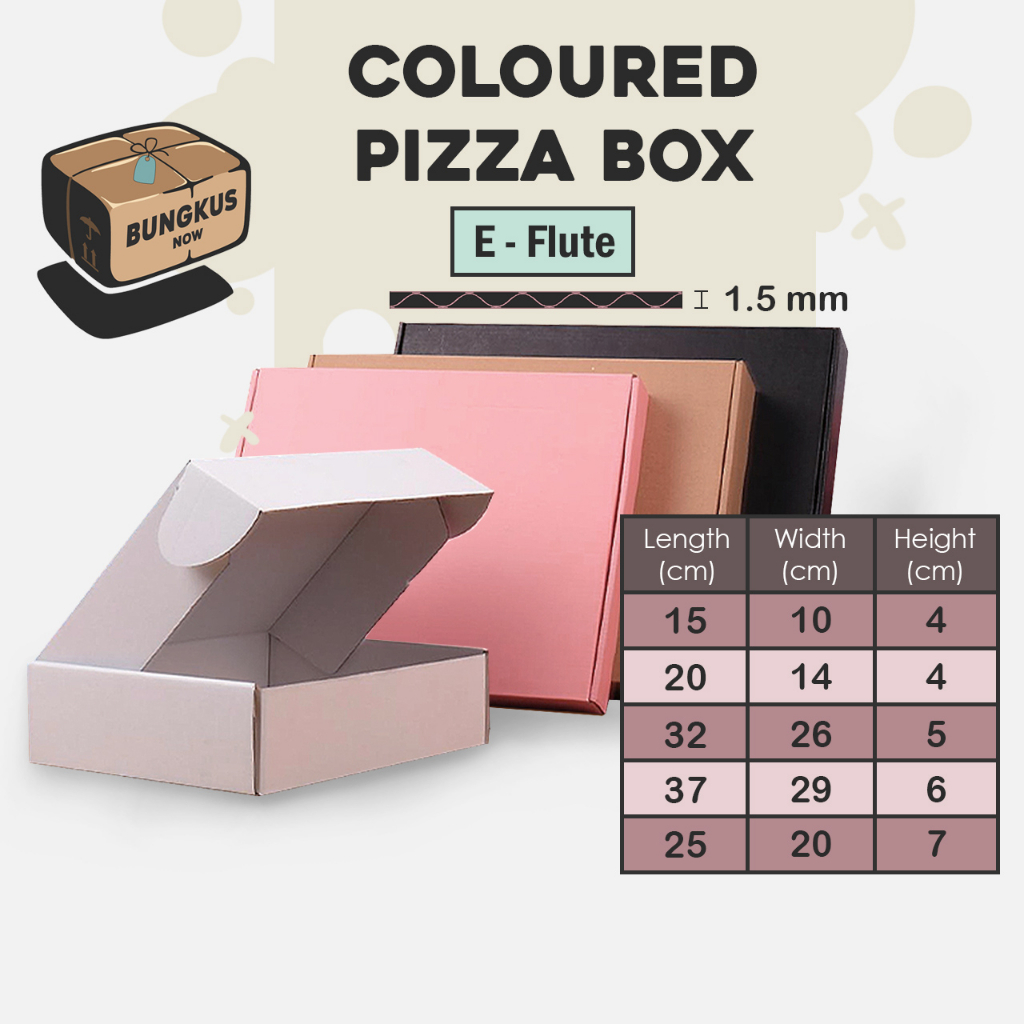 BungkusNow Plain Colour Box Premium Kotak Carton Box Packaging Packing ...