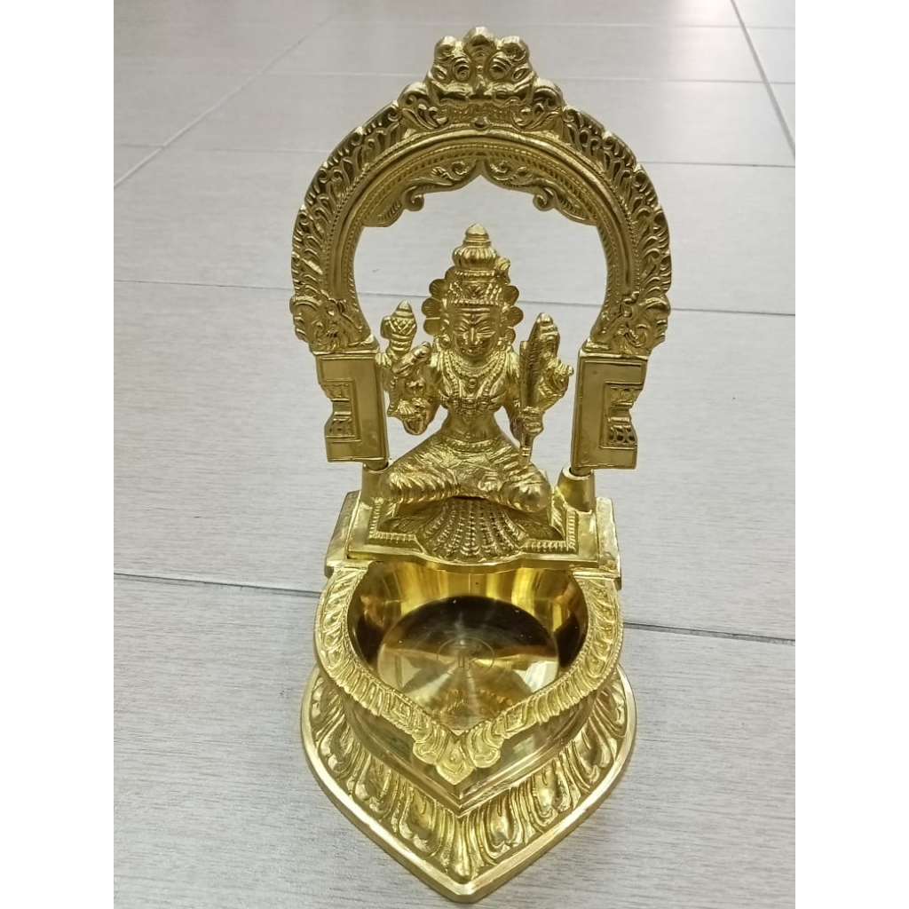 Pure Brass Atchaya Kamatchi Amman Vilakku/Lamp/Diya | TK Brand Premium ...