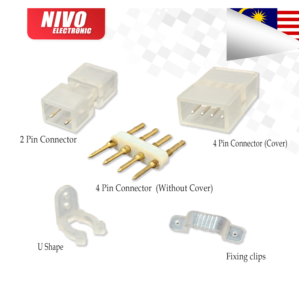 2 Pin Connector / 4 Pin Connectorfor / Fixing Clip / U Shape 2835/5730 ...