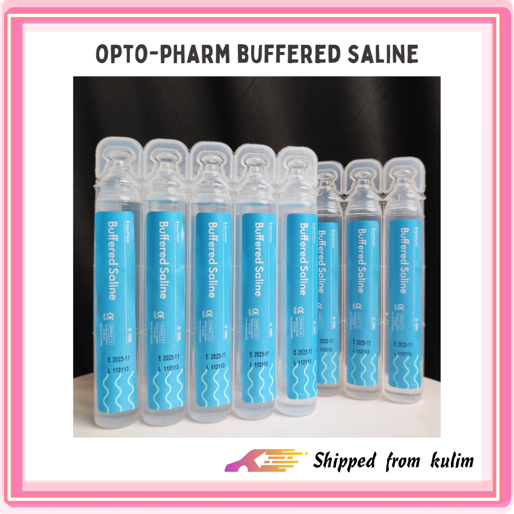 OPTOPHARM BUFFERED SALINE 10 x 15ml and 500ml bottle (Contact lens
