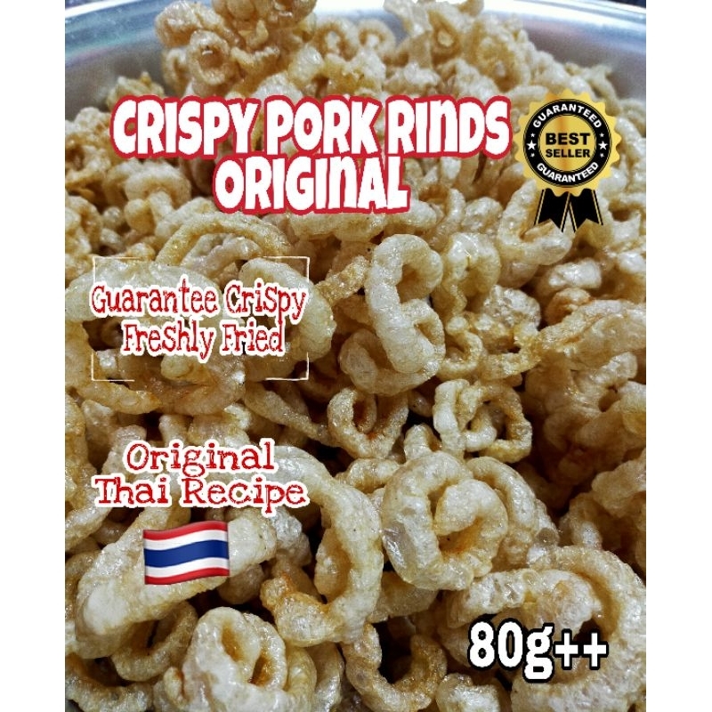 item Thai homemade Crispy Pork Rinds/Crispy fried Pork Skins/NONHALAL