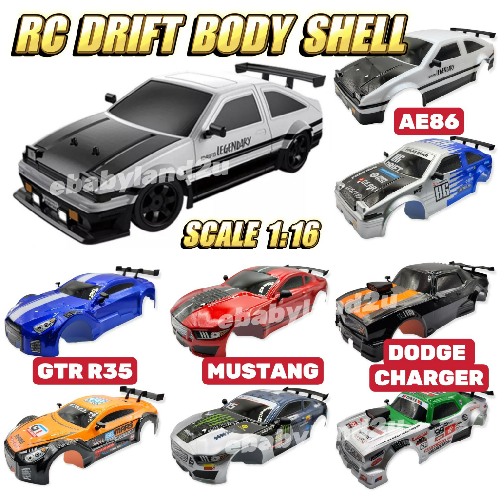 Rc drift best sale cars body shells