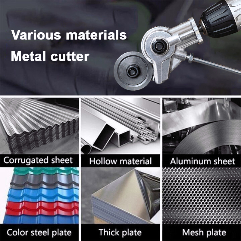 Electric Drill Plate Cutter Metal Sheet Cutter Nibbler Sheet Metal Cut ...