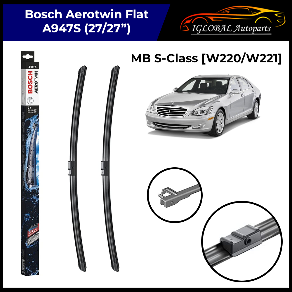 MercedesBenz S Class [W220/W221] A947S Bosch Aerotwin Flat Windscreen