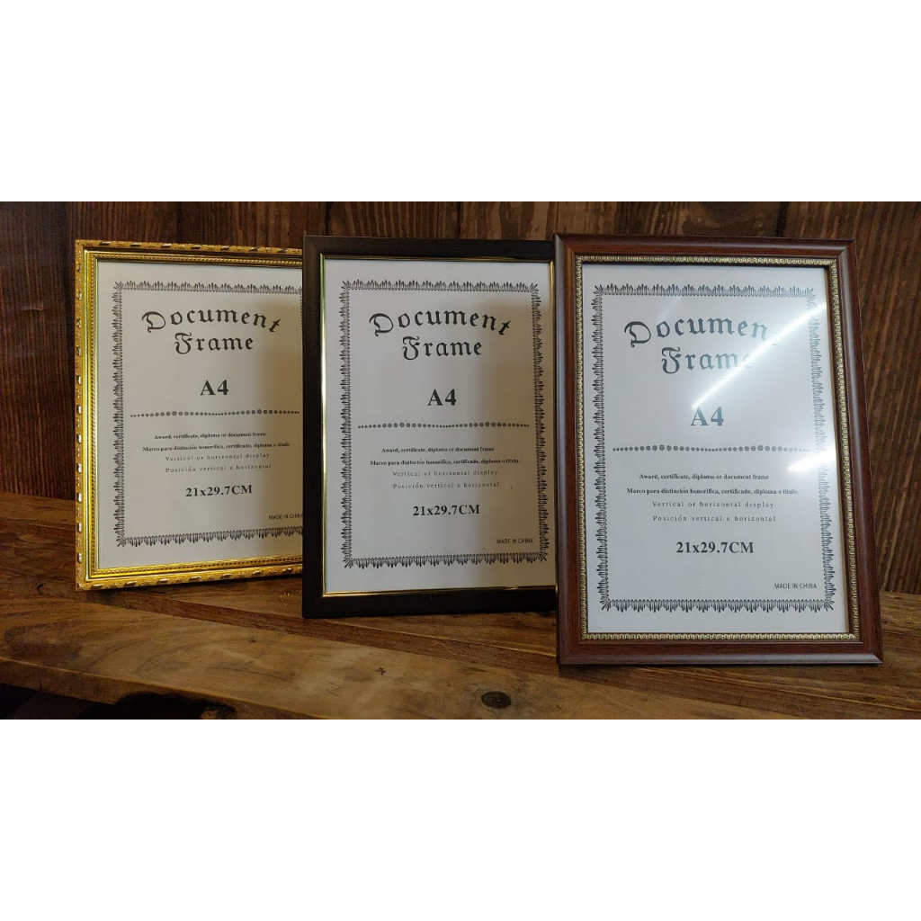Certificate Frame A4 Size Shopee Singapore