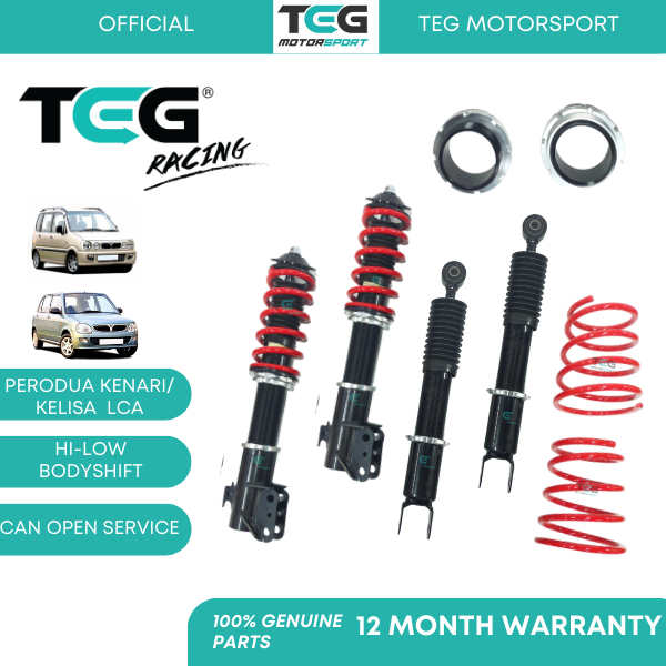 BOLEH SERVICE Kenari/ Kelisa TEG Adjustable Suspension Hi Low Body Shift Adjustable Absorber (SD