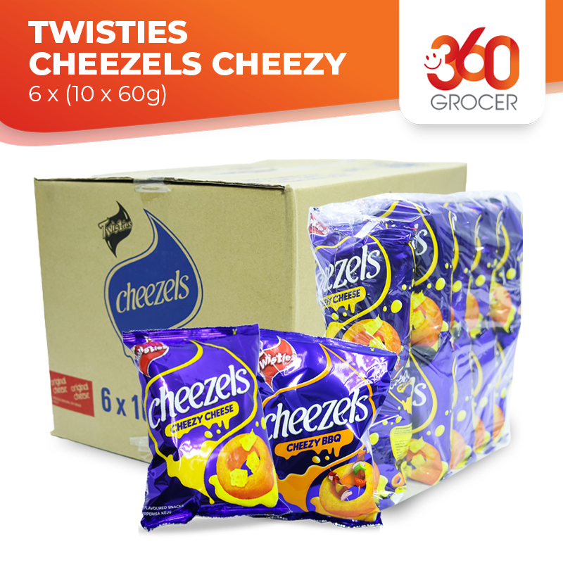 TWISTIES CHEEZELS CHEEZY - 6 x (10 x 60g) | Shopee Singapore