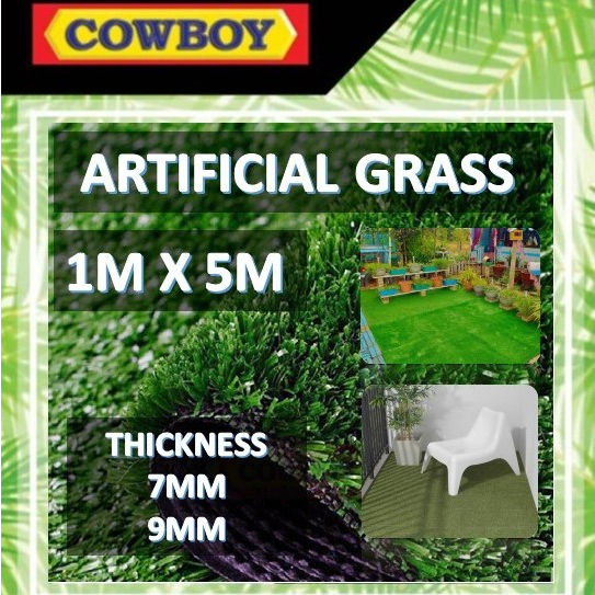 Fake Grass Carpet,Artificial Grass, Karpet rumput 1M X 5M thickness 7mm