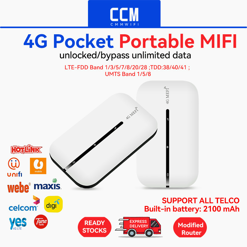 CCM Portable WIFI 4G LTE 150Mbps LT500 Modified Unlimited Hotspot ...