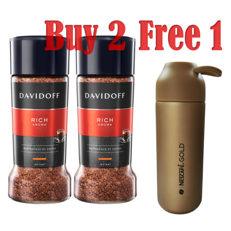 Nescafe Gold 200g x1 ALTA RICA 100g or Black Thermos Flask Limited Edition