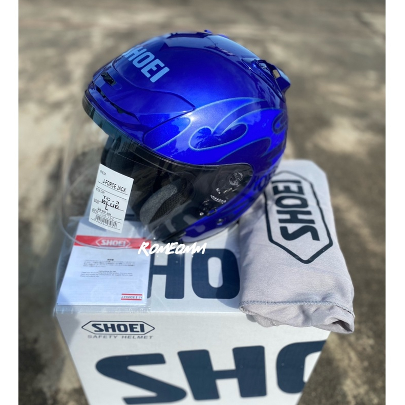 helmet shoei jack honda SHOEI JFORCE2 JF2 HONDA JACK API HELMET FULL 1TO1 PREMIUM TANDUK LEKUK  DOUBLE PADDING / FULL SET /Ex5 Helmet y15zr Rxz