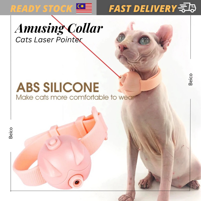 Cat Laser Toy Automatic cat Wearable Cat Toys with LED Lights Cats Laser Pointer for Cats