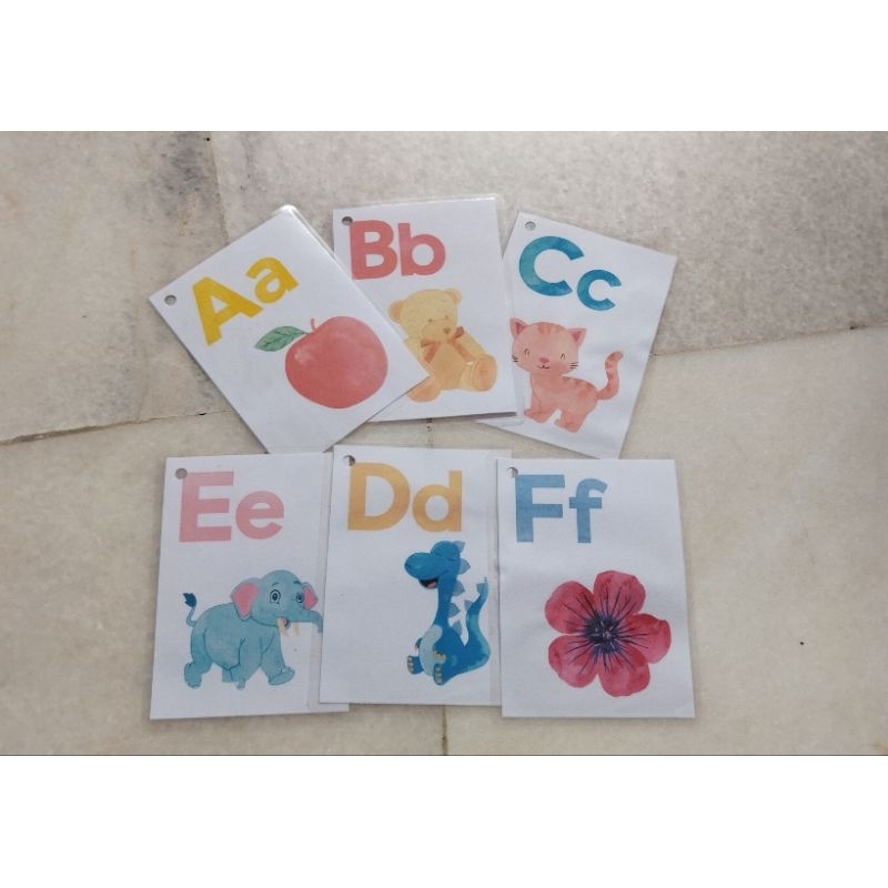 Early Learning English Alphabet Letter | Kad Imbas | Mari Mengenal abc ...