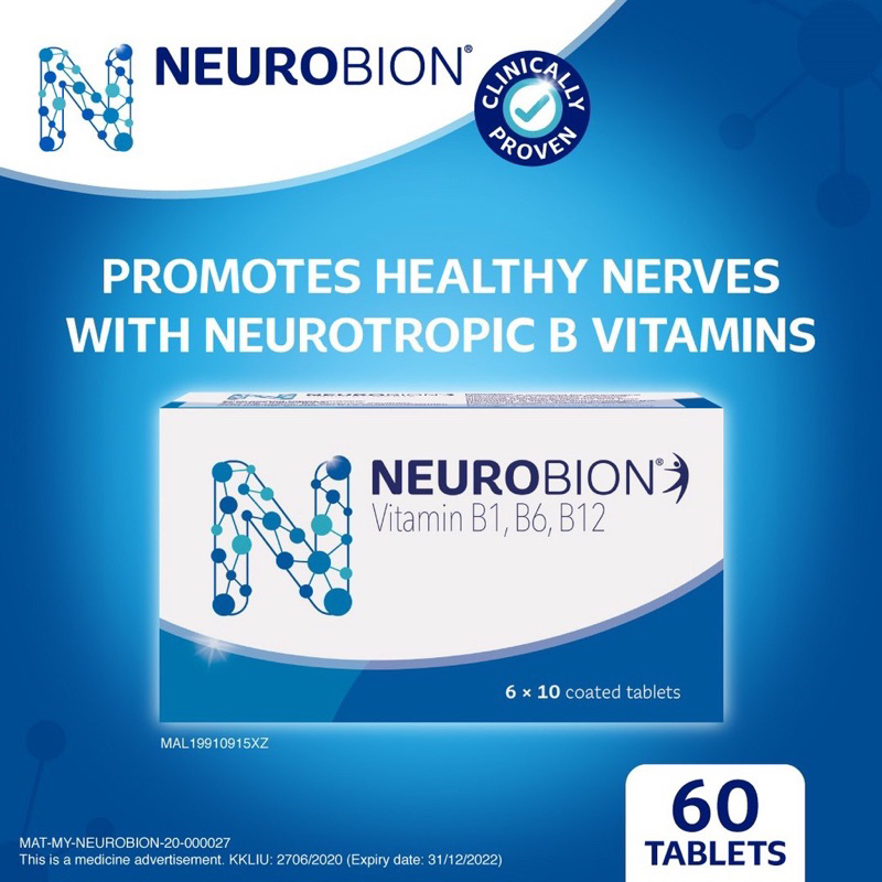 Neurobion Vits B1b6b12 Nerve Health Supplement Shopee Singapore