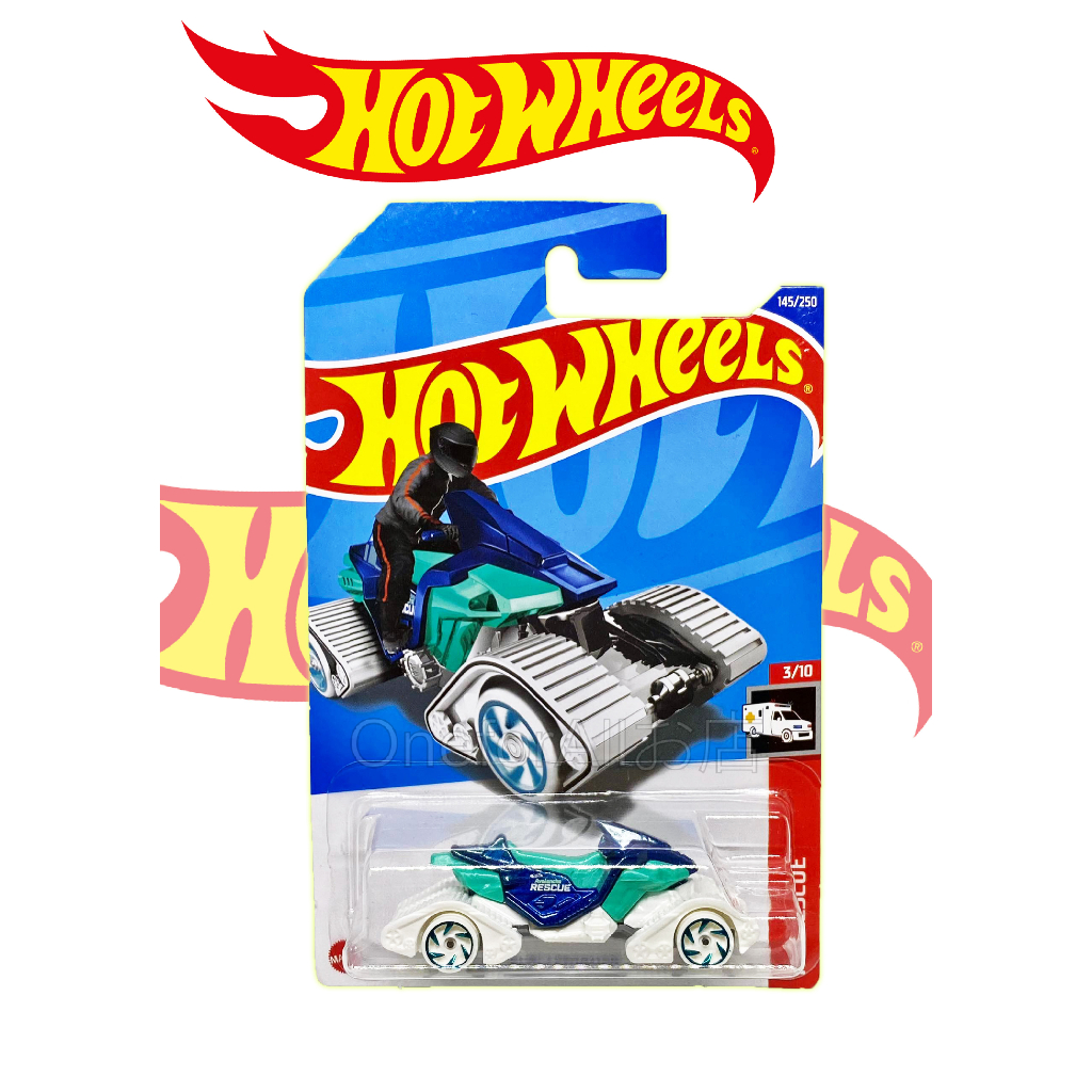 Hot Wheels SNOW STORMER Metallic Blue White Hw Rescue 1/64 Diecast Car ...