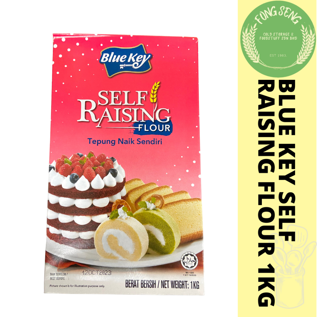 BLUE KEY SELF-RAISING FLOUR 1KG 自发面粉 | Shopee Singapore