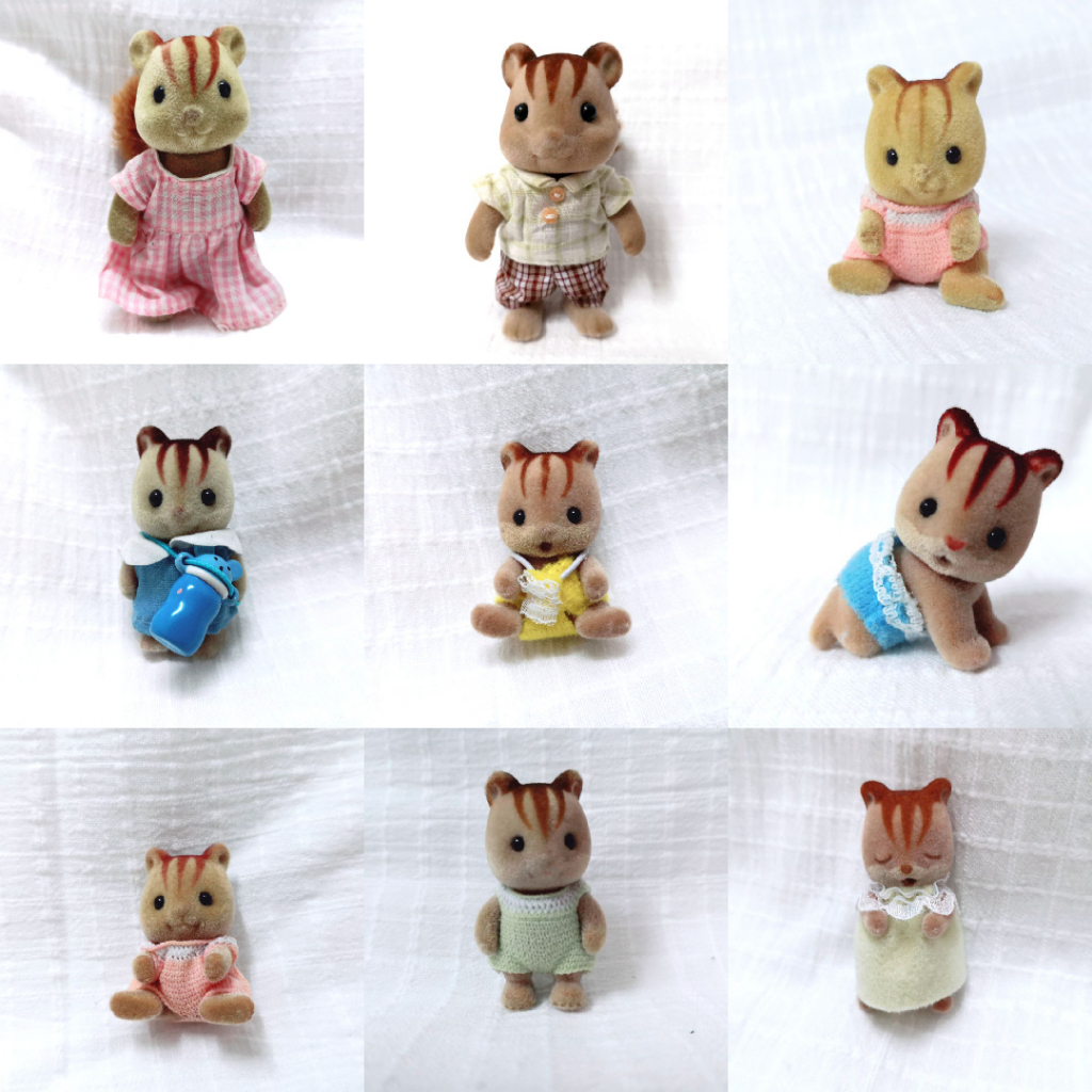 Sylvanian Families Furbanks & Walnut Squirrel Family Shopee Singapore