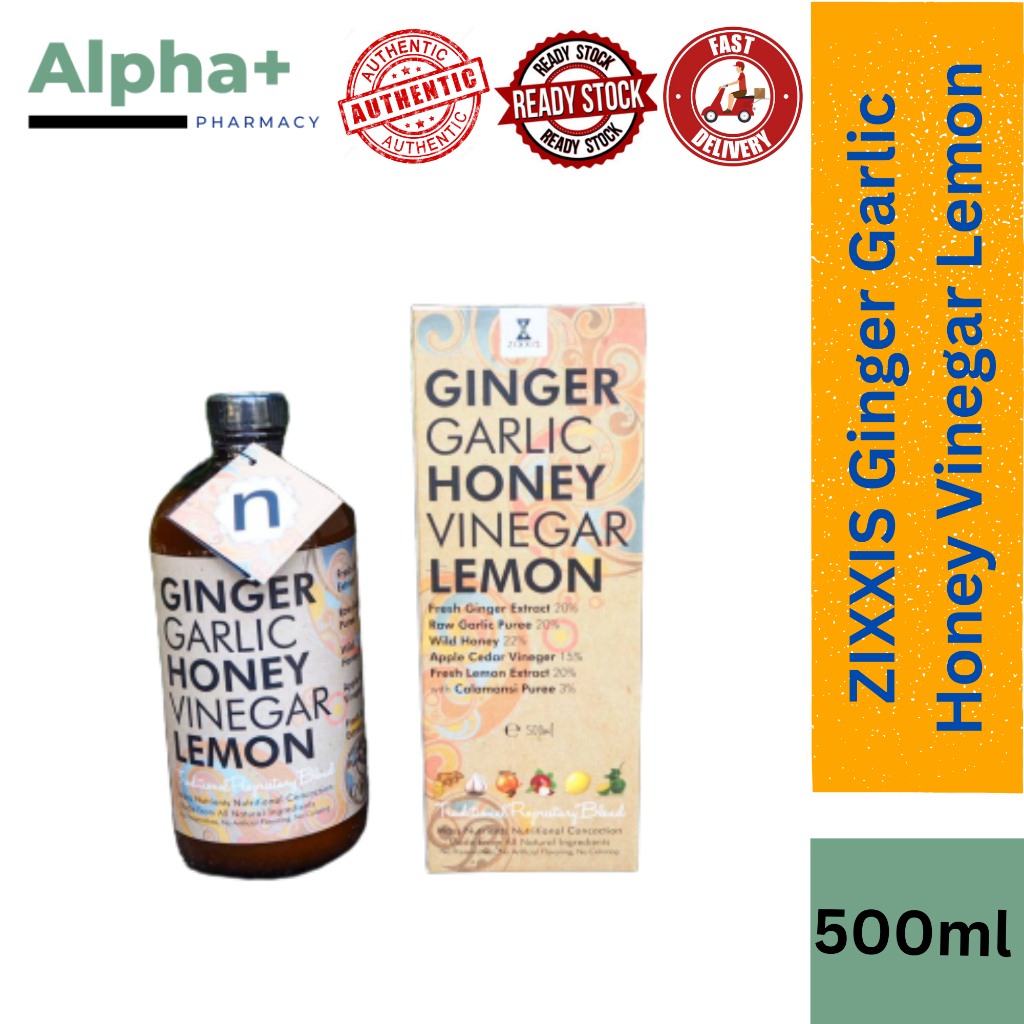 Zixxis Nutrilicious Ginger + Garlic + Honey + Vinegar + Lemon with