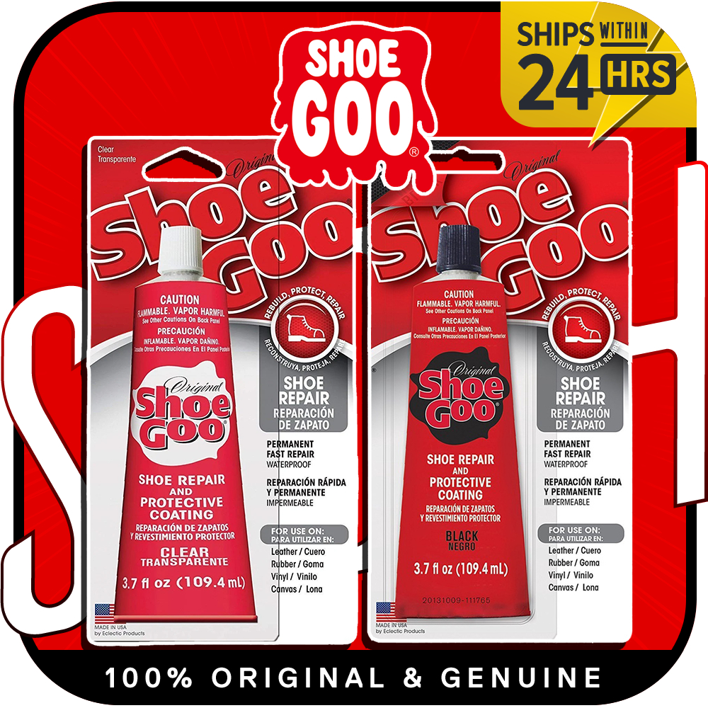 Shoe Goo Shoe Repair 3.7 oz. 2-Pack (1 Clear, 1 Black)