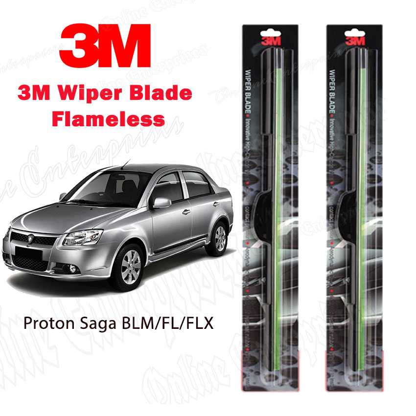 3M Wiper Proton Saga Blades Frameless UV Resistant Rubber Proton Saga