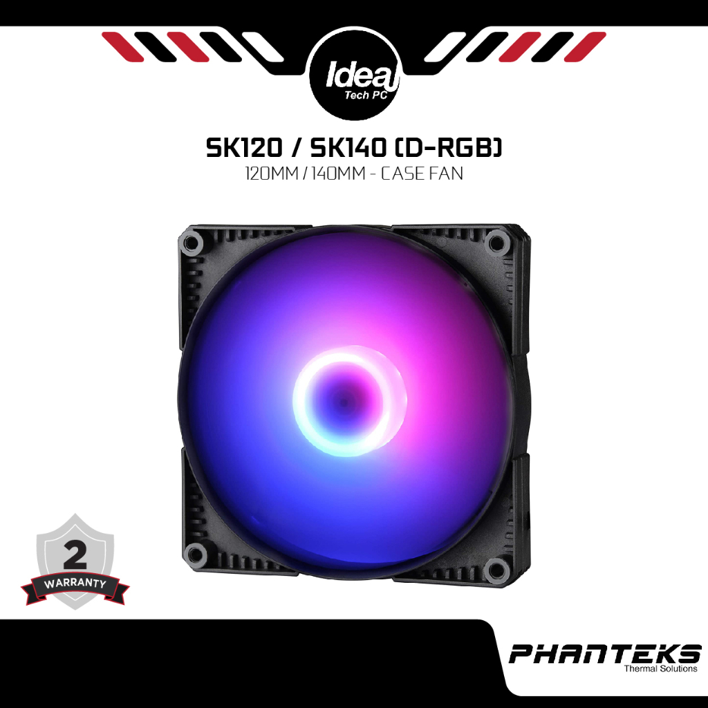 Phanteks SK120 / SK140 (Single/3-PACK) 120mm/140mm D-RGB High Airflow ...
