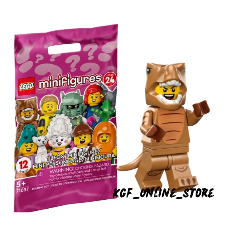 Lego 71037 Minifigures Series 24 T Rex Costume Fan Shopee Singapore
