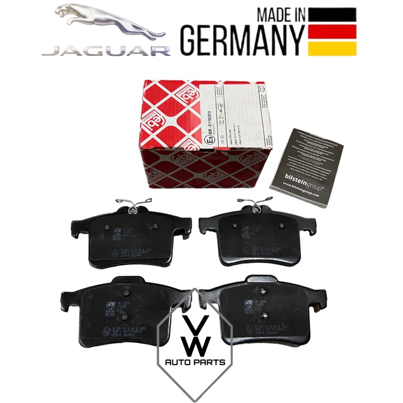 ( 100 FEBI GERMANY ) JAGUAR XF, XF X250, XJ X351, XK XKR, XRKS REAR DISC BRAKE PAD ( C2D3792