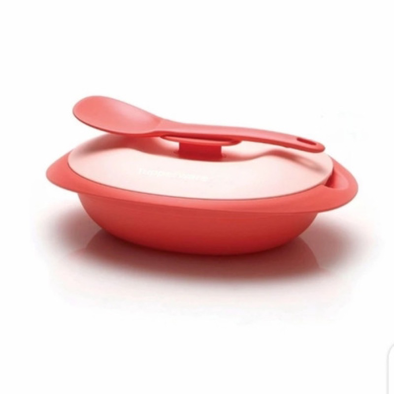 Tupperware Bloomia Saucy Dish 1.1L with spoon | Shopee Singapore