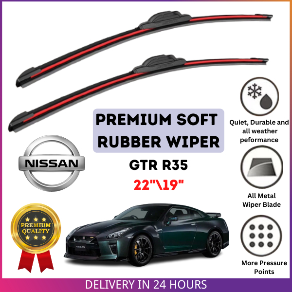 Nissan GTR R35 PREMIUM SOFT RUBBER WIPER BLADE (2PCS/SET) | Shopee ...