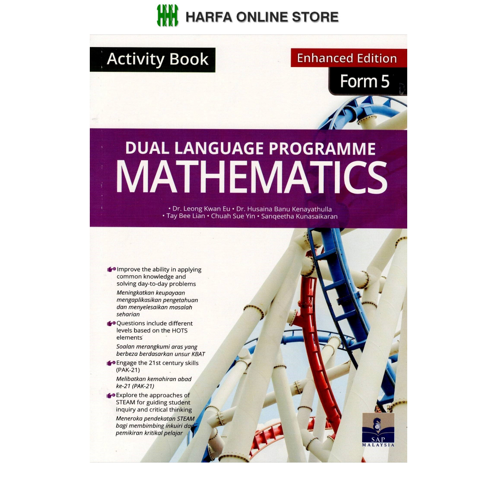 Activity book dual language programme mathematics form 5 enhanced