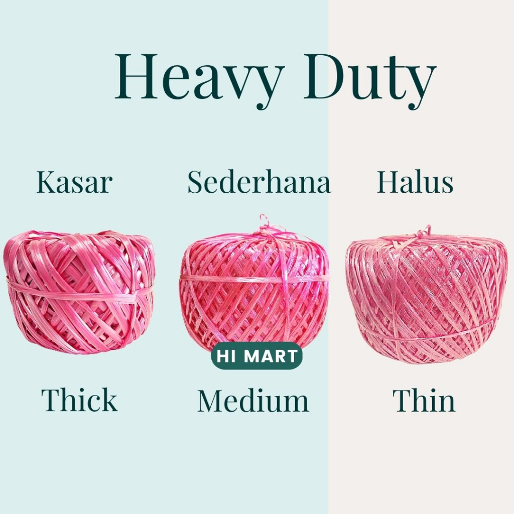 Hi Mart Tali Rafia Raffia Rope 1KGS String Nylon Plastic Rope 尼龙绳