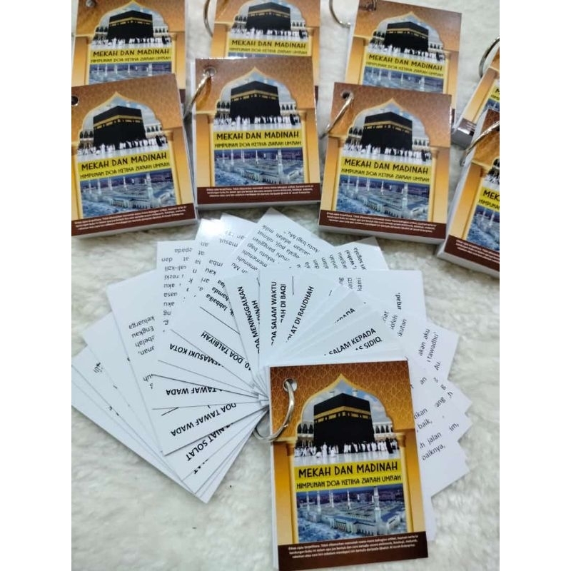 Umrah Prayer Cards When the Pilgrimage of Mecca & Medina, Raudah ...