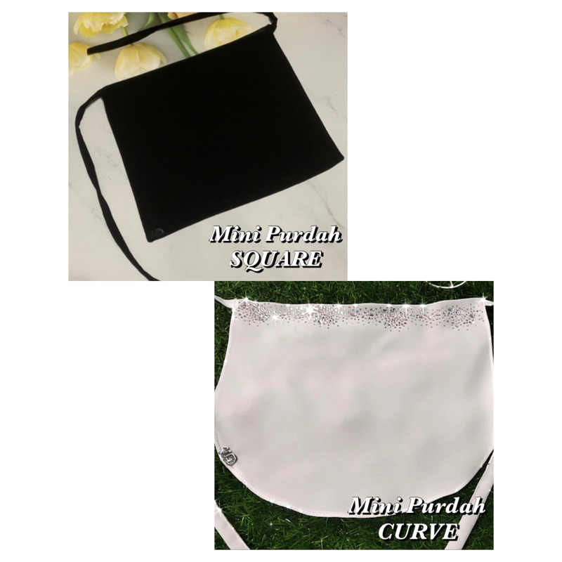 Mini PURDAH CURVE/SQUARE 1 LAYER (2-LAYER Sewing) | Shopee Singapore