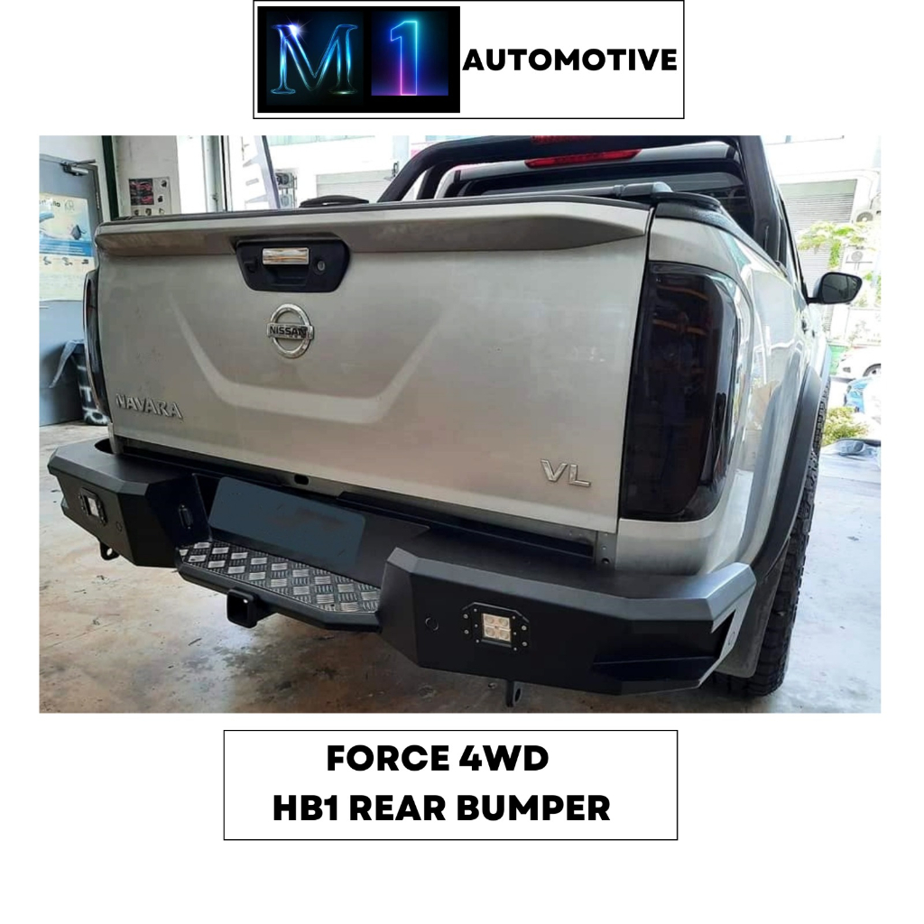 Force 4WD HB1 Rear Bumper For Ford Ranger Isuzu Dmax Nissan Navara ...
